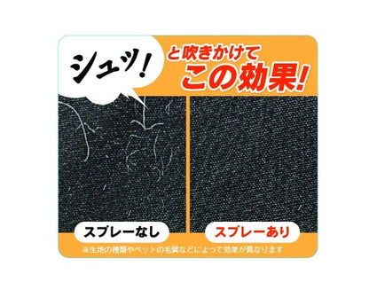 毛が付きにくく取れやすくなるスプレー付替えボトル 2個セット